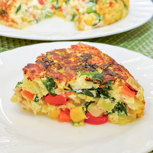 ごろっと具材のごちそうオムレツの写真